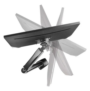 SOPORTE ERGONOMICO LCD MESA 1 BRAZO, 13-27', GIRO 180°, VESA 100X100. Sku:9412