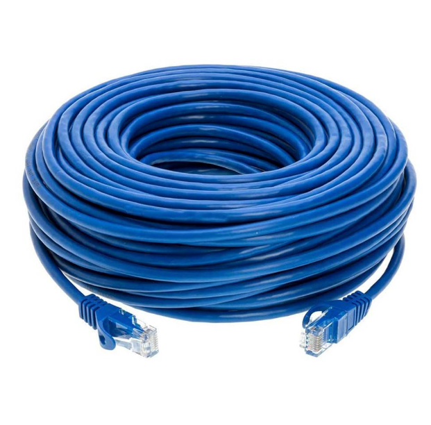 PATCH CORD 100 MTS CAT5E AZUL CCA DINON. sku:11504
