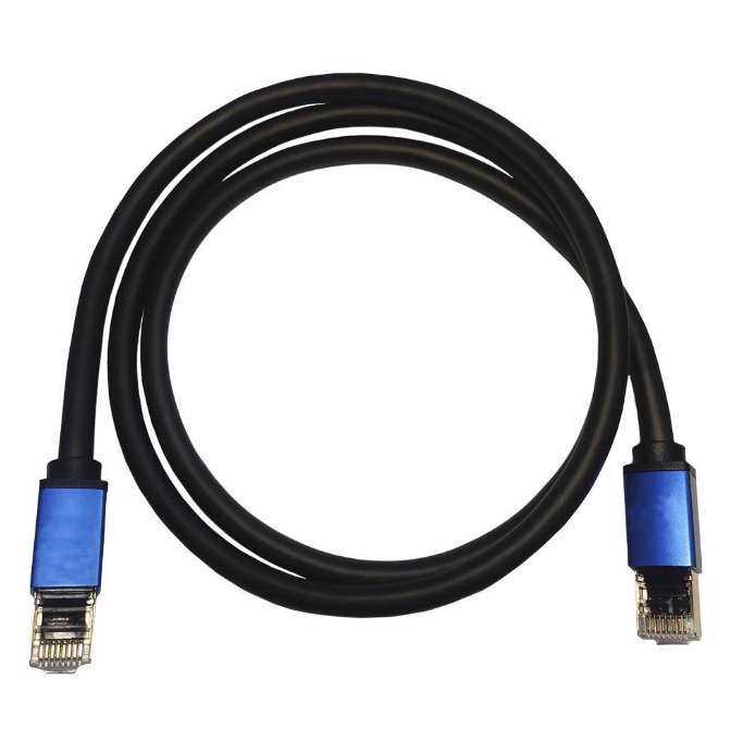 PATCH CORD 50 MTS CAT7 NEGRO-AZUL COBRE DINON. Sku: 11524