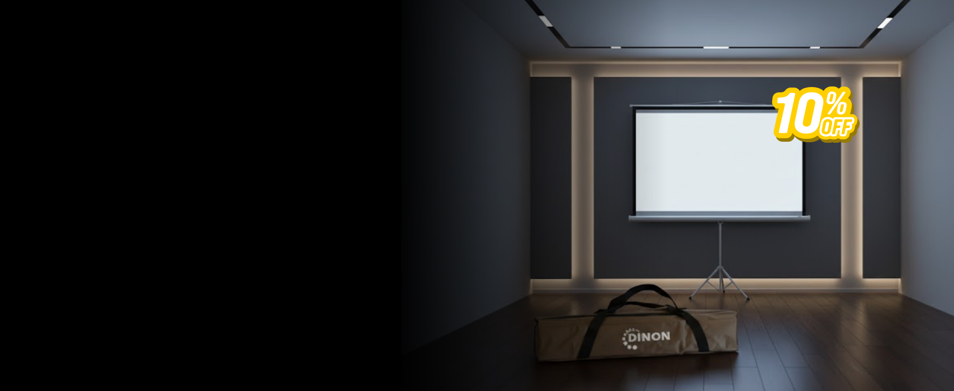 Profesora dando clases y señalando un telón Dinon en el salón de clases