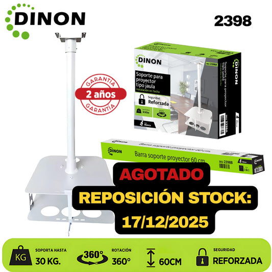 Soporte para Proyector Tipo Jaula de Seguridad, 60 cm, hasta 30 kg - SKU:2398