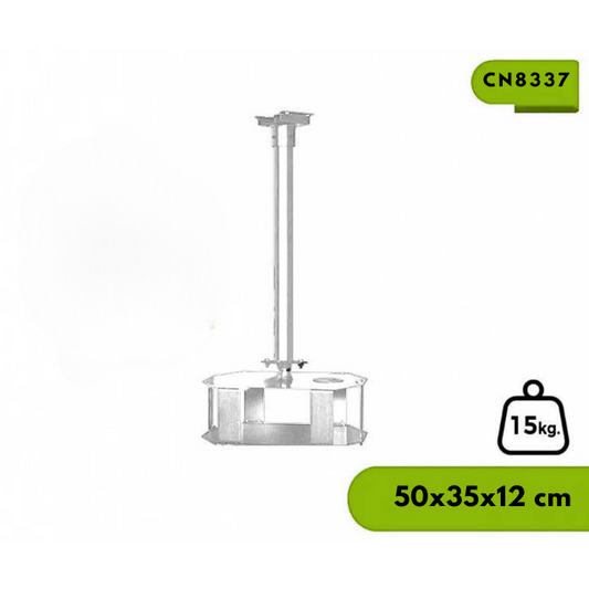 SOPORTE UNIVERSAL PARA PROYECTOR A TECHO TIPO JAULA COLOR BLANCO - SKU: CN48337