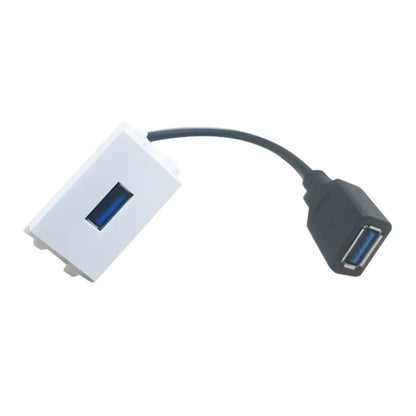 MODULO USB 3.0 TIPO A CON EXTENSIÓN DE 20CM PARA WALLPLATE 12258