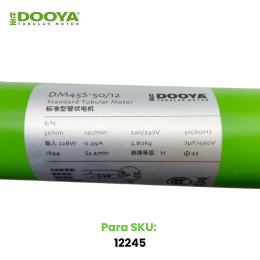 Motor Tubular Marca Dooya DM45S-50/12 *228W* (Para Sku 12245)
