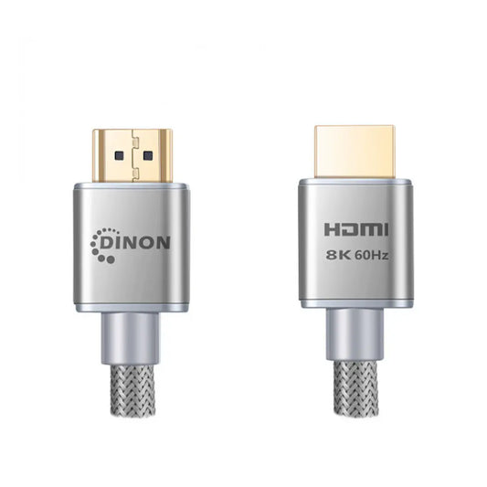 Cable Hdmi 1.5m. M/m, 2.1, Conectores Baño Oro Dinon