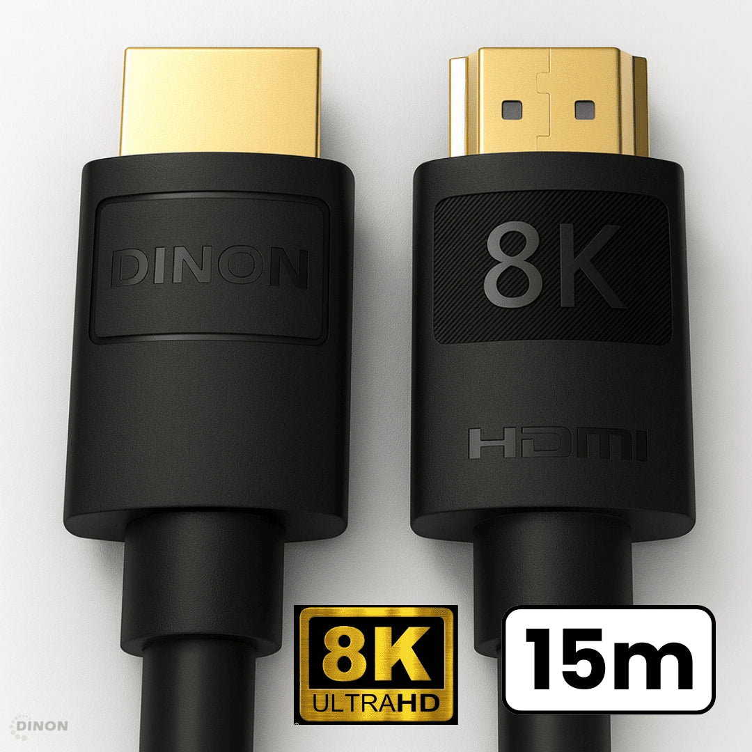 Cable HDMI 2.1 de 15 metros Dinon, 8K 60Hz 30 AWG 48Gbps