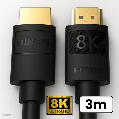 Cable HDMI 2.1 de 3 metros certificado Dinon 8K 60Hz 48Gbps