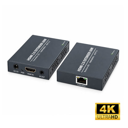 Extensor Hdmi 2.0 4K@60Hz Por RJ45 Hasta 60m Dinon