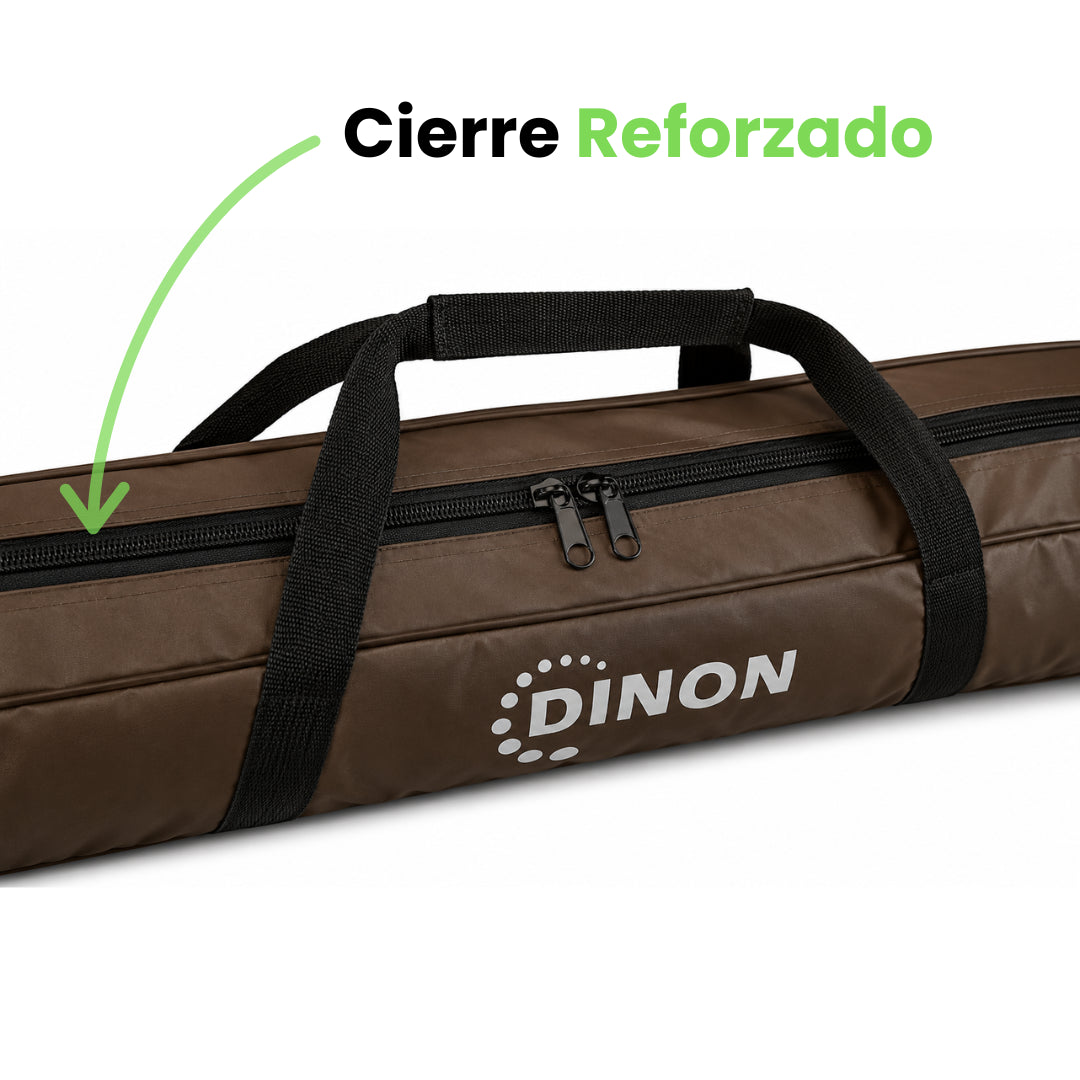 Bolso Impermeable Dinon con Cierre Calidad Premium, Color Café, 200 cm (Telones 180 cm)