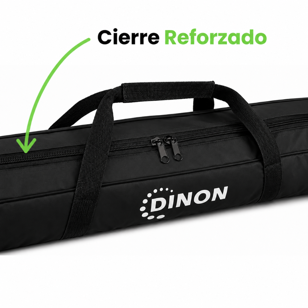Bolso Impermeable Dinon con Cierre Calidad Premium, Color Negro, 200 cm (Telones 180 cm)