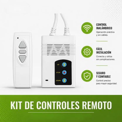 Kit de controles remoto de fácil instalación y confiable.