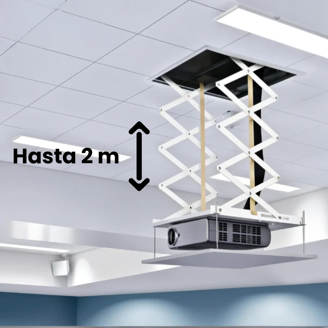 Lift eléctrico de 2 metros de extensión Dinon. Soporte de proyector.