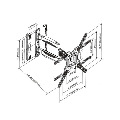 Soporte TV Extensible Dinon 32" a 55" - VMAX 400x400