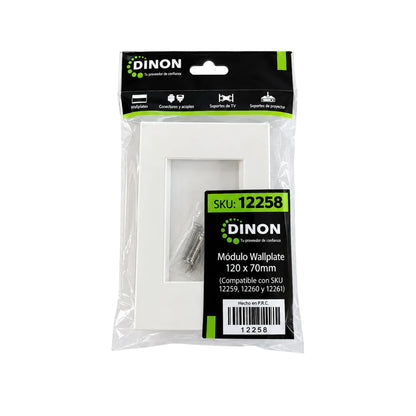 MODULO WALLPLATE 12258 120x70mm (Compatible con 12259, 12260 y 12261)