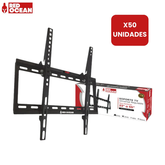 Pack de 50 unidades de soporte de TV regulable universal RedOcean. Hasta 55"