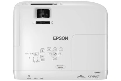 EPSON PROYECTOR W49 3800L/WXGA/HDMI/VGA/USB/RJ45/WIFI OPC