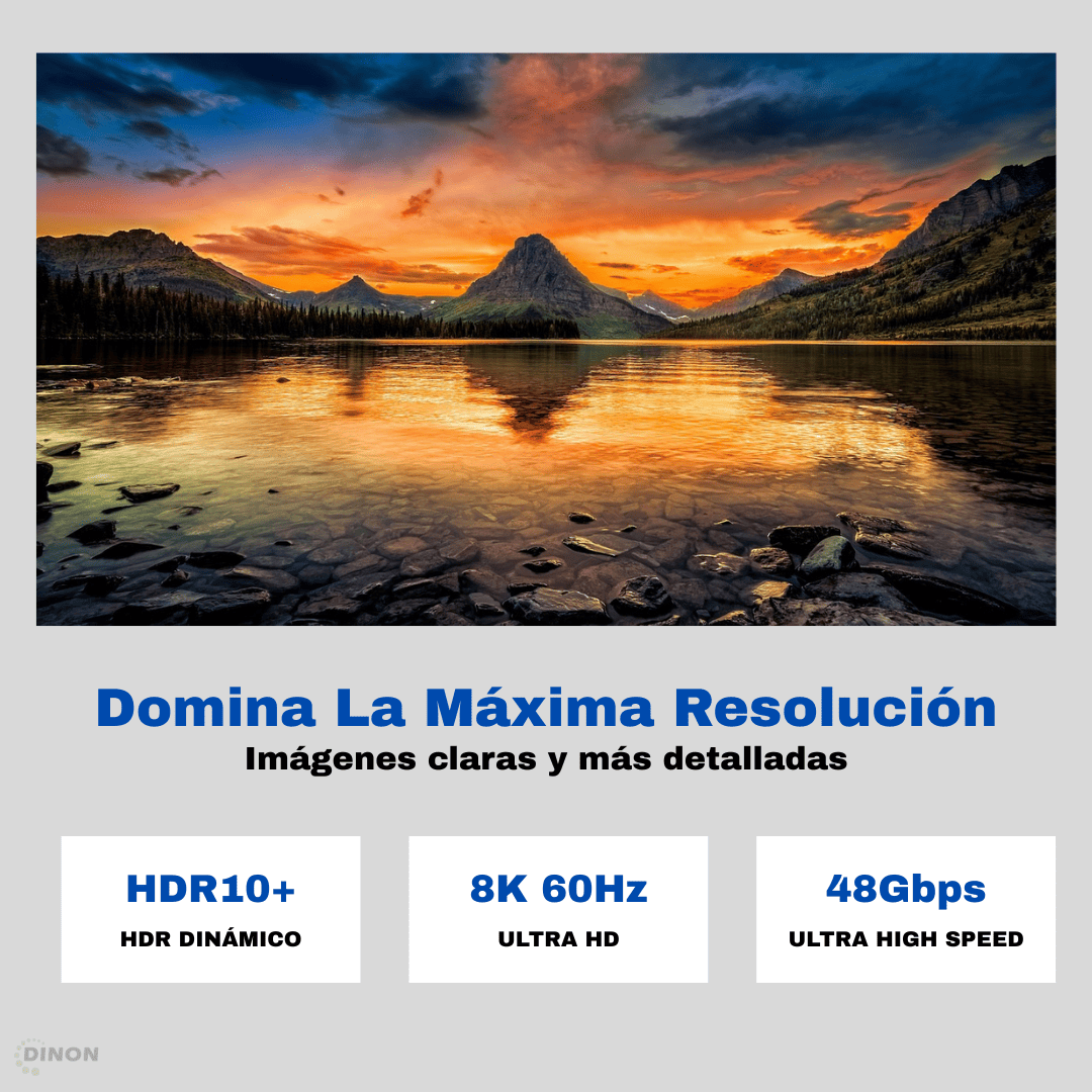 Resolución y velocidad de cable HDMI 2.1 8K