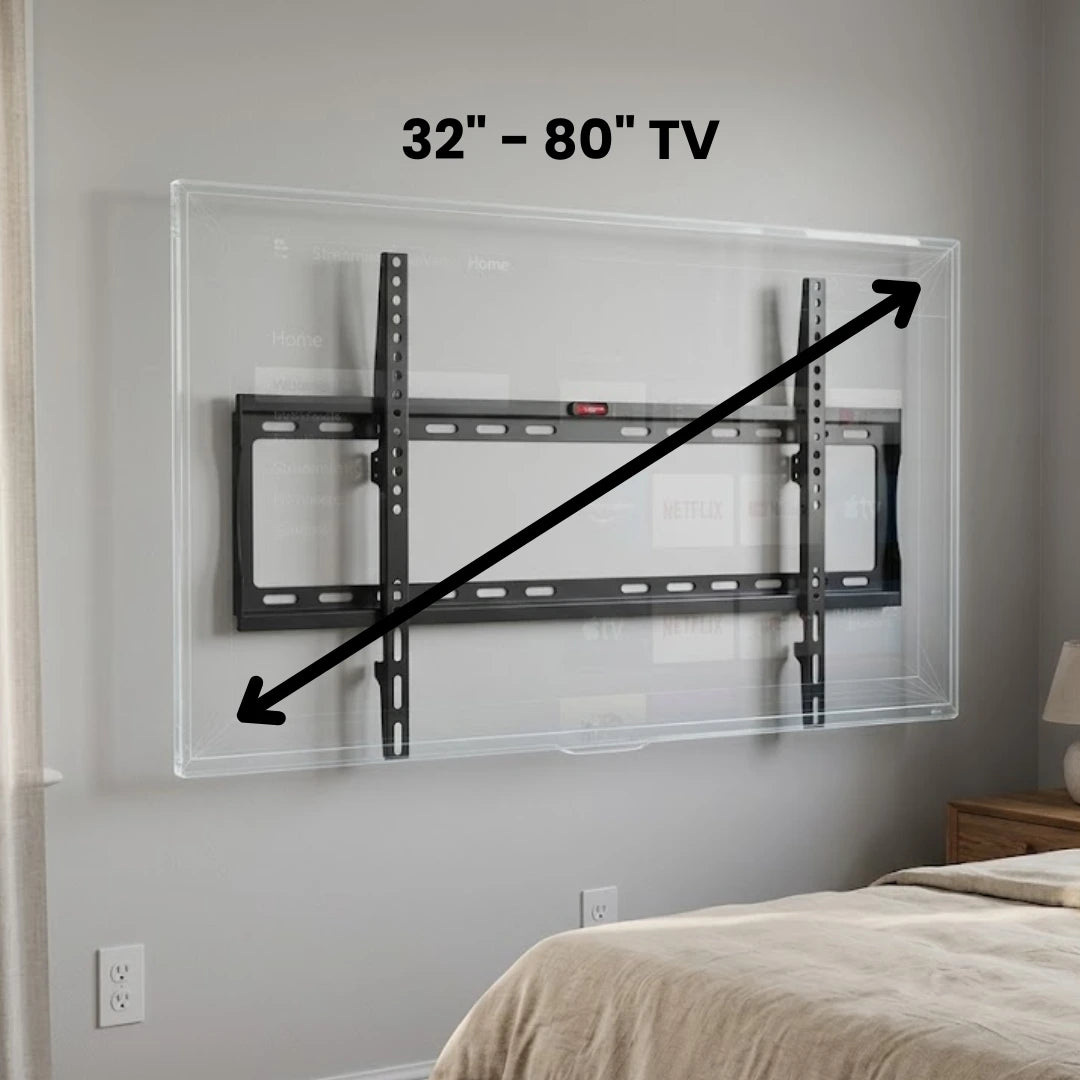 Soporte de TV fijo Red Ocean. Desde 32" hasta 80". ideal para living, comedor, dormitorio, oficina, etc