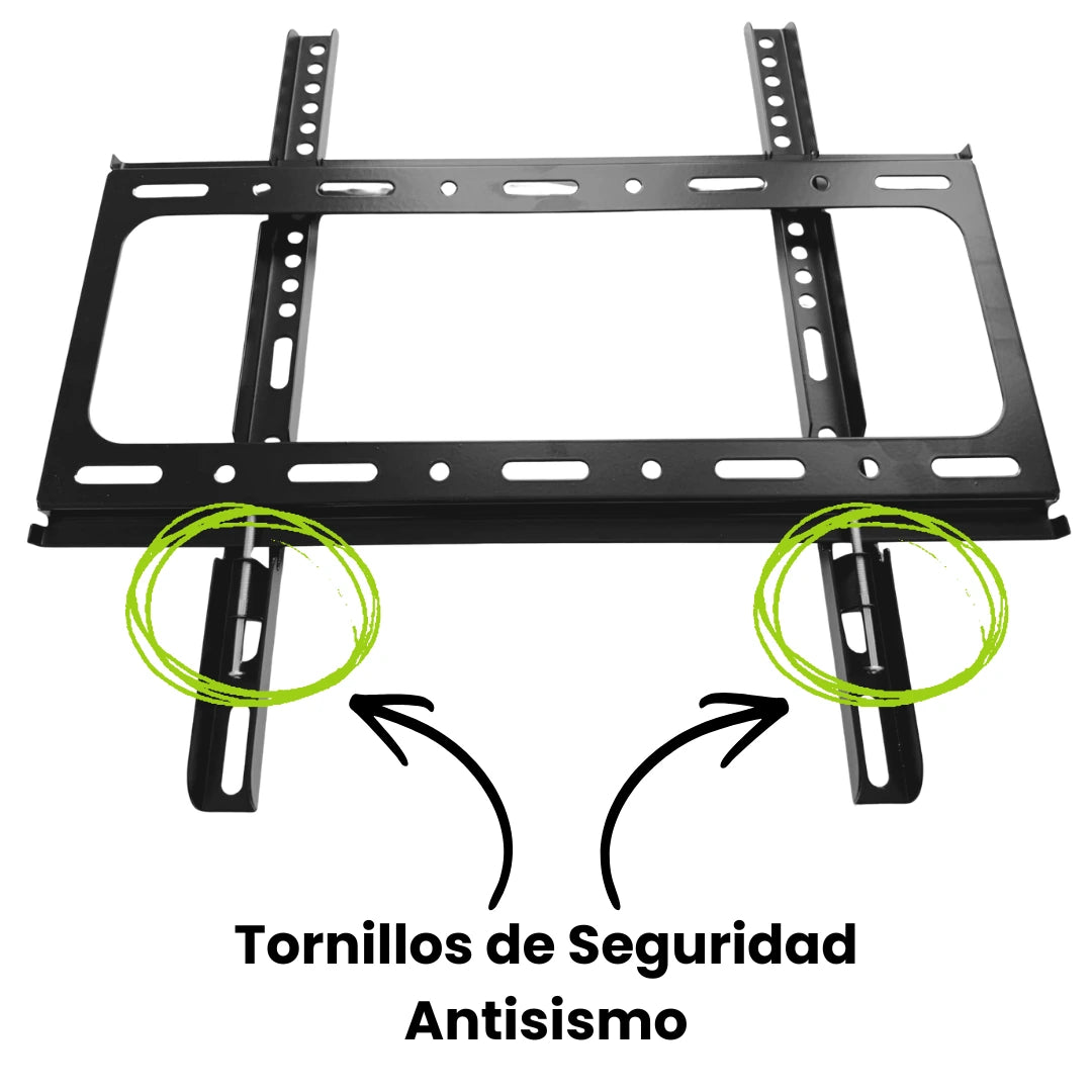 Soporte de TV Fijo Red Ocean. Incluye tornillos de seguridad Antisismo