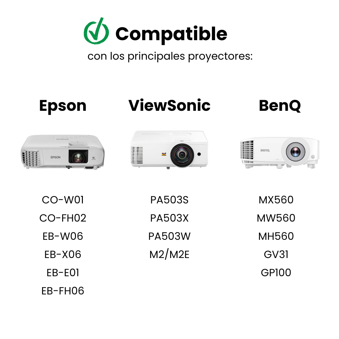 Soporte para proyector tipo jaula dinon, compatible con principales proyectores Epson, ViewSonic y BenQ