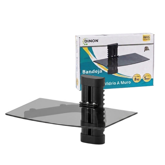 Soporte de Vidro a Muro Dinon. Con una bandeja.