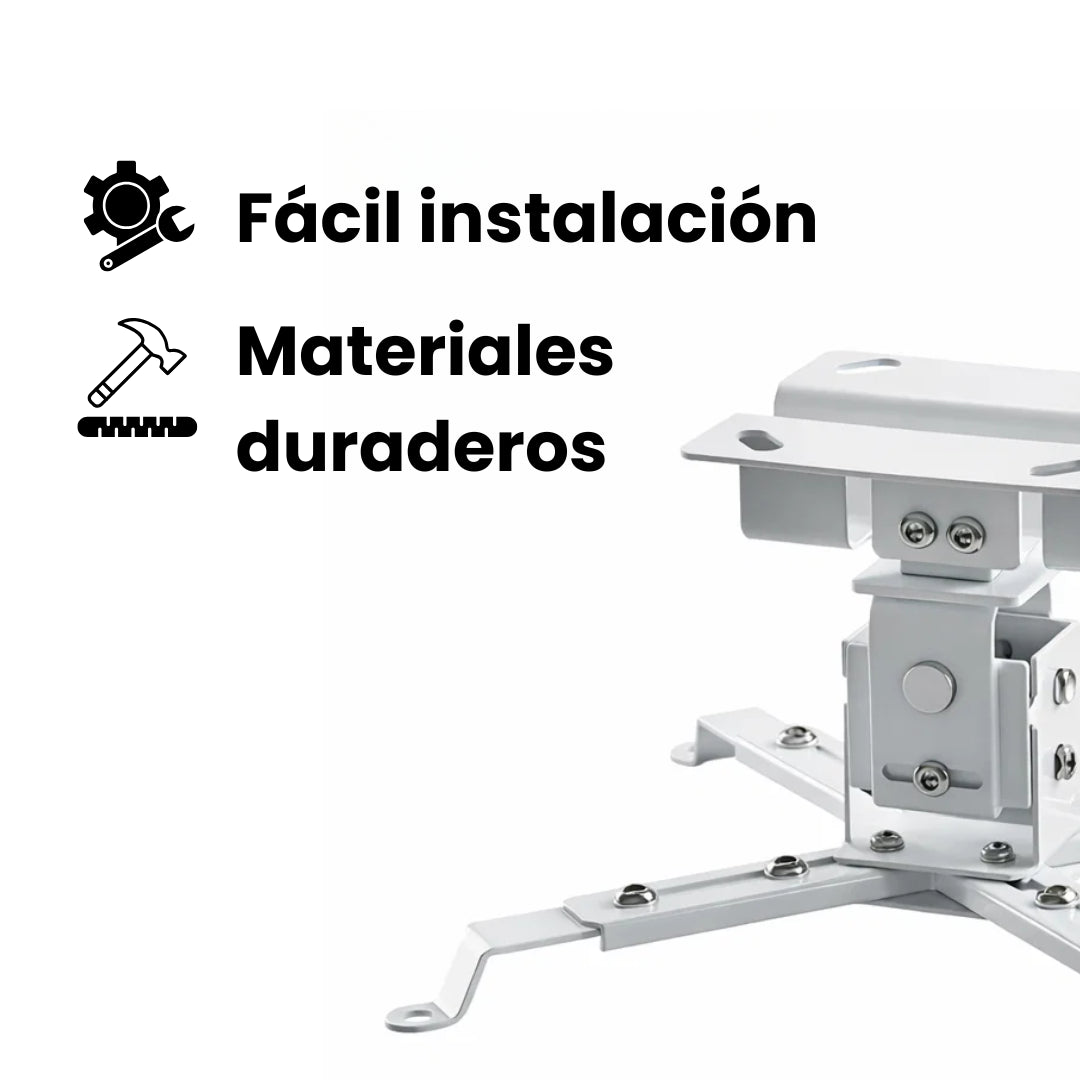 Soporte a techo para proyector Dinon. Fácil instalación y materiales duraderos