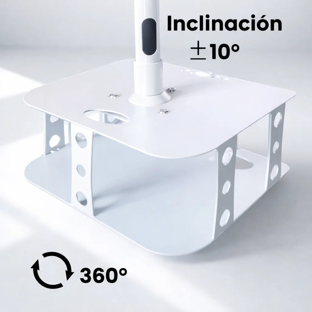 Soporte de proyector a techo tipo jaula Dinon con una inclinación de +-10º y una rotación de 360º