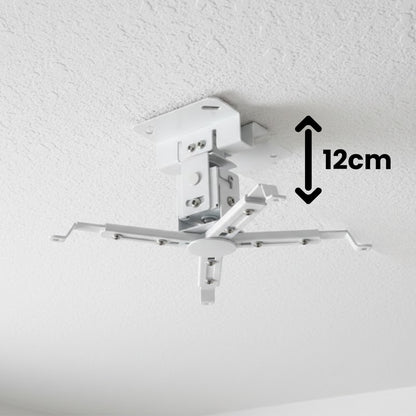 Soporte a techo para proyector Dinon. Altura de 12 cm para techos bajos
