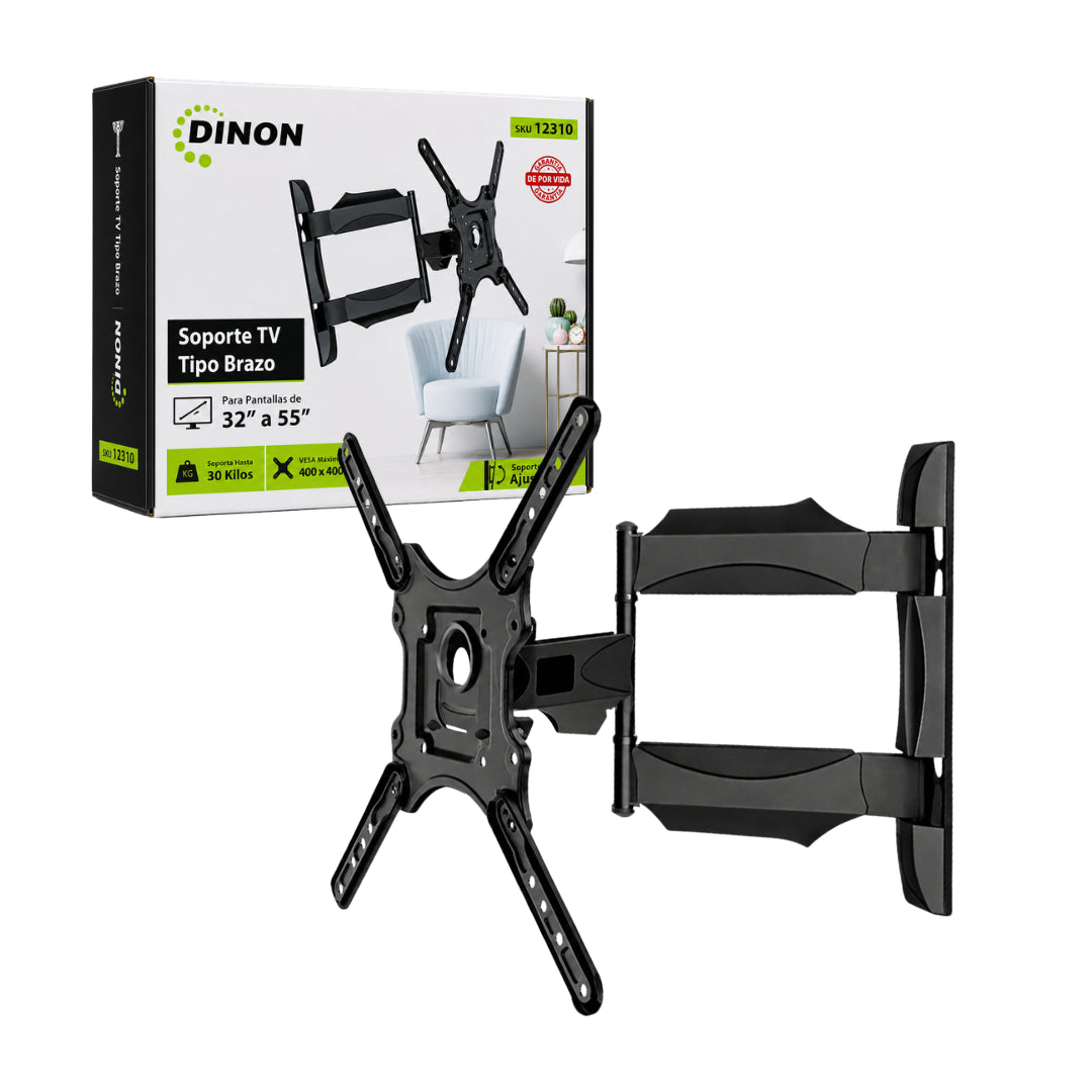 Soporte de Tv tipo brazo, de 32" hasta 55" Dinon