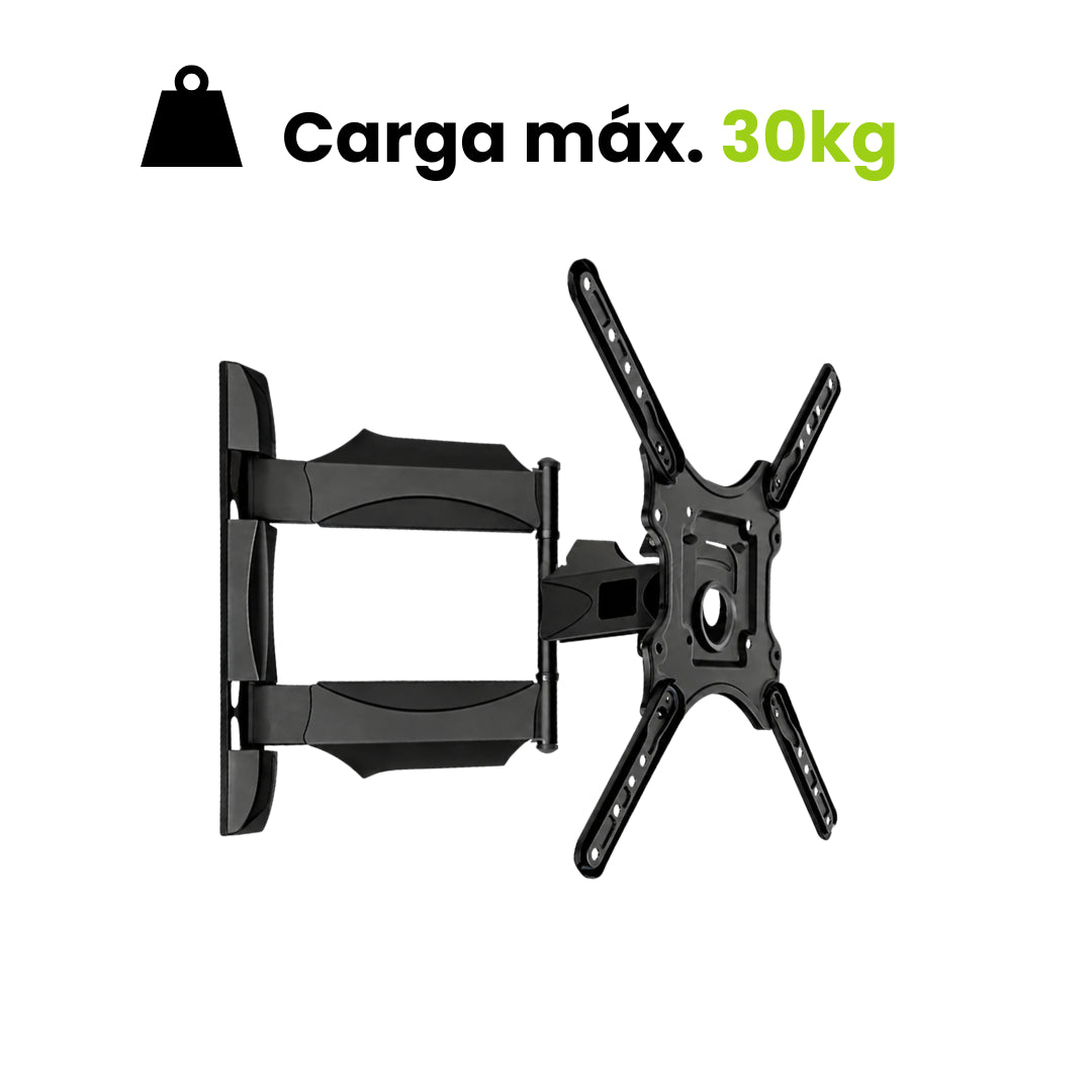 Soporte de TV tipo brazo. Carga máxima de 30kg