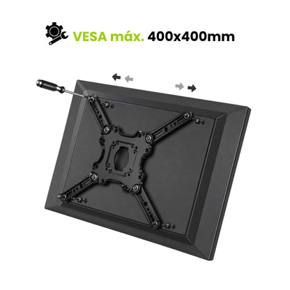 Soporte de TV brazo compatible hasta VESA 400x400mm