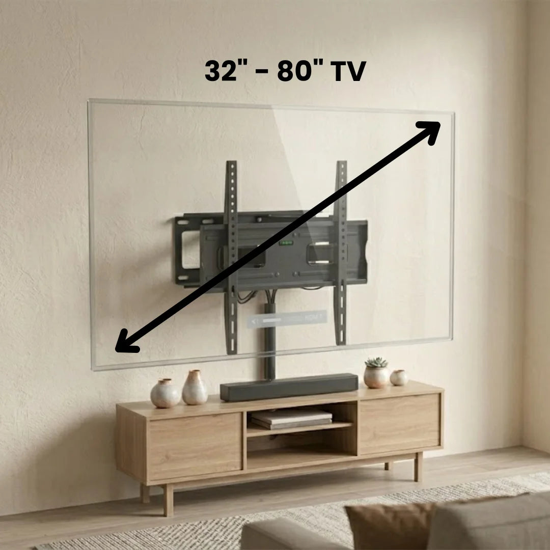 Soporte para tv tipo brazo doble Dinon. Para tv desde 32" hasta 80"