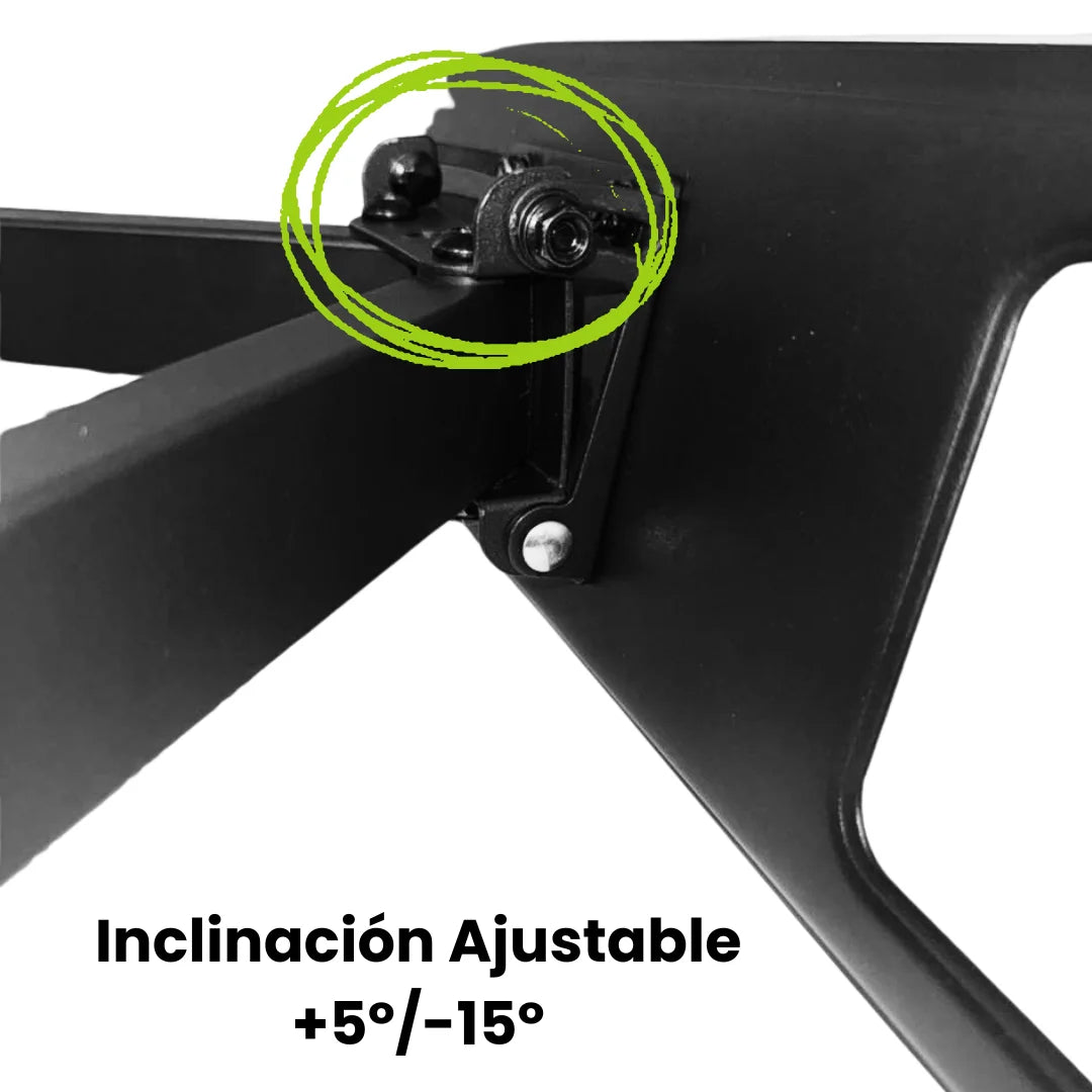 Soporte de TV con brazo doble Dinon. Inclinación ajustable -5º/+15º