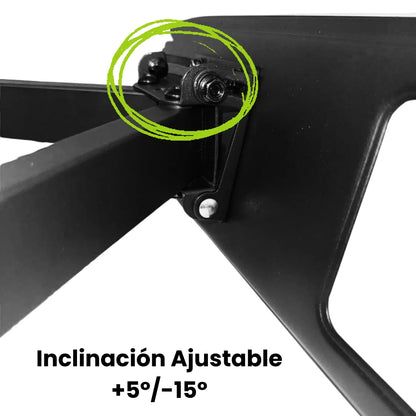 Soporte de TV con brazo doble Dinon. Inclinación ajustable -5º/+15º