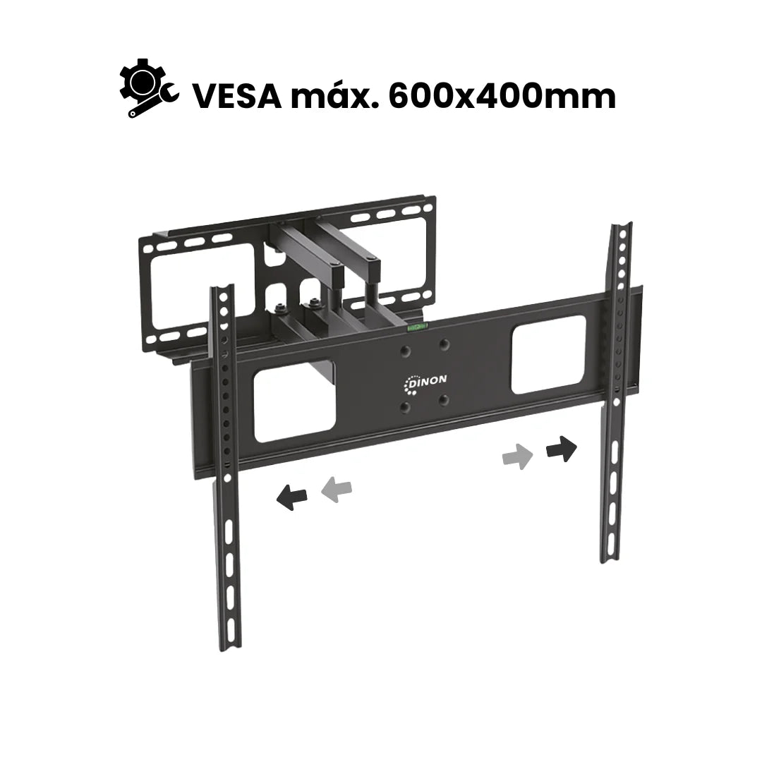 Soporte de TV brazo Doble Dinon. VESA máxima de 600x400mm