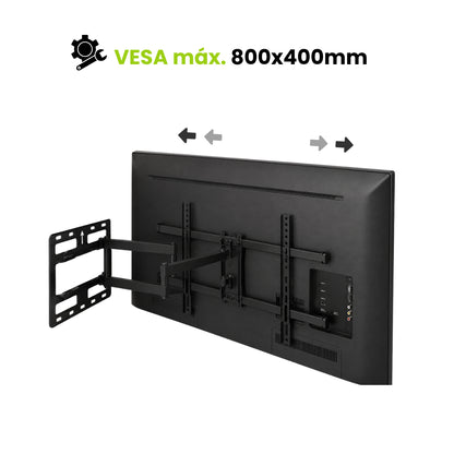 Soporte TV Brazo Extensible Extra Largo Dinon 42" a 86" - VMAX 800x400