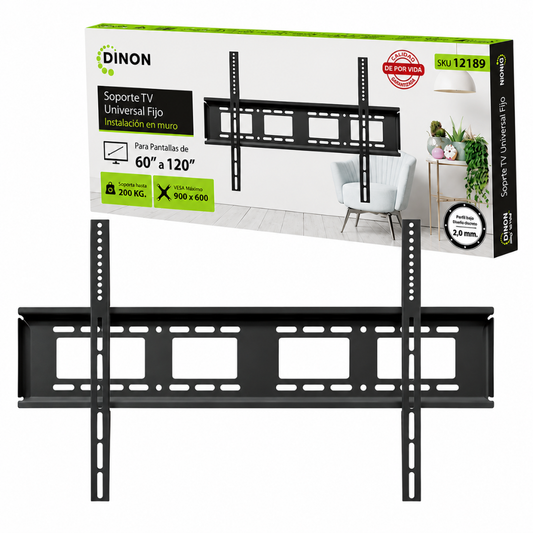 Soporte Fijo Dinon para Smart TV 60" a 120" - VMAX 900x600