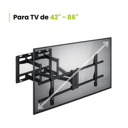 Para pantallas de tv de 42" hasta 86"