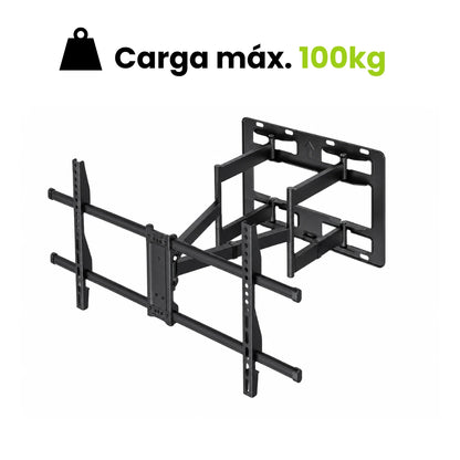 Soporte de TV con brazo doble extensible soporta hasta 100kg
