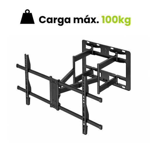 Soporte de TV con brazo doble extensible soporta hasta 100kg