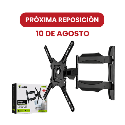 soportes de tv marca dinon para smart tv de hasta 55 pulgadas y 30kg de peso