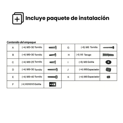 Soporte de TV Dinon regulable para pantallas grandes con paquete de instalación incluido