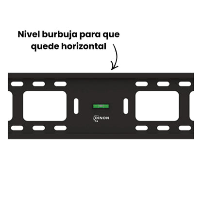 Soporte de TV regulable con nivel burbujar para que quede horizontal