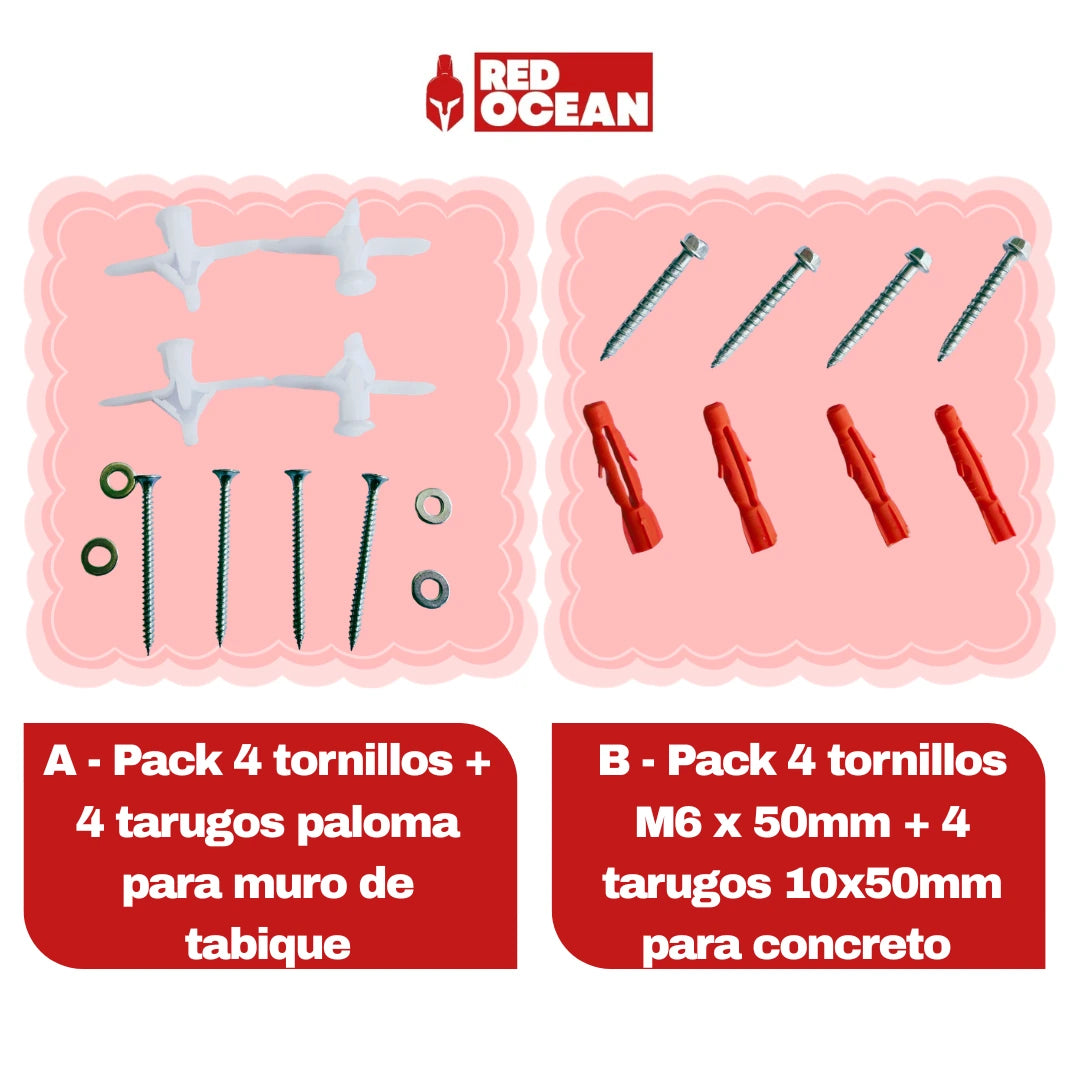 Soporte TV universal fijo 32–80 pulgadas Vmax RedOcean