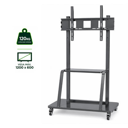Soporte Pedestal con Ruedas para TV 55-110", 120Kg, Dinon