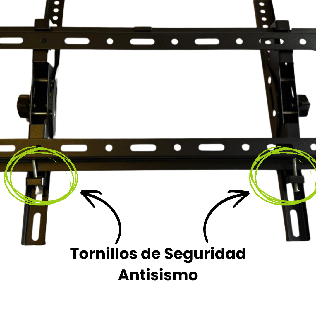 Soporte de TV regulable Dinon, con tornillos de seguridad Antisismos