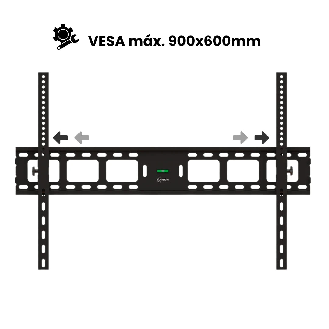 Soporte de TV regulable Dinon. Compatible con VESA 900x600mm