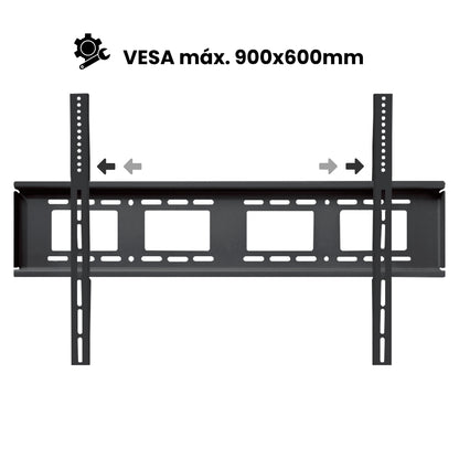 Soporte de TV fijo compatible con VESA 900x600mm