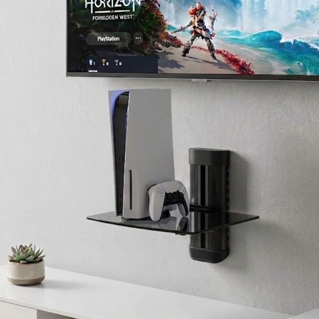Soporte de Vidrio A muro Dinon. Ps5, xbox, mandos, consolas