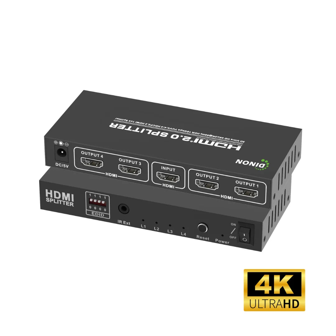 Splitter HDMI 2.0 4k60HZ Dinon. 1 entrada 4 salidas